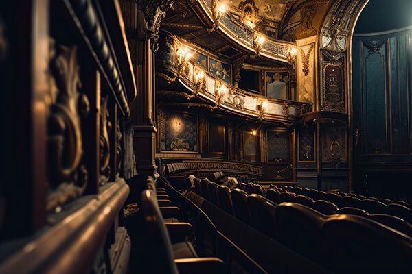 theater, 19th century concert hall